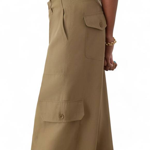 NEW GSTQ utility wide leg pants in khaki - Picture 4 of 5